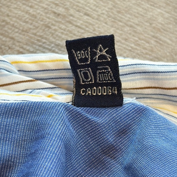 Ted Baker London Striped Dress Shirt in Blue and White - Picture 8 of 8